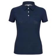 Koszulki jeździeckie - Koszulka polo EQ.QUEEN Andrea 25SS damska Kolor: granatowy, Rozmiar: M - miniaturka - grafika 1