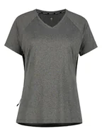 Koszulki sportowe damskie - rukka Koszulka funkcyjna "Magnula" w kolorze czarno-szarym - miniaturka - grafika 1