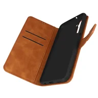 Etui i futerały do telefonów - Folio case galaxy A13 5G / A04s Suede Effect Wallet Video Holder Forcell brązowy - miniaturka - grafika 1