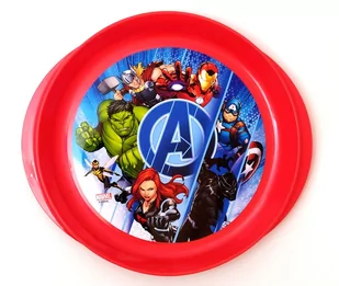 Talerzyk Avengers - 20 cm. Czerwony - Miseczki i talerzyki dla dzieci - miniaturka - grafika 1