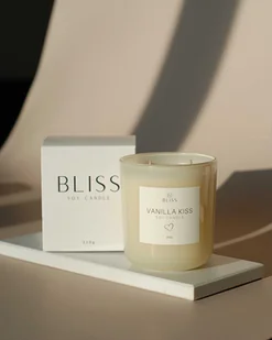 Świeca sojowa VANILLA KISS - wanilia, kokos, miód - 210g - Świece - miniaturka - grafika 1