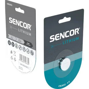 Bateria litowa, CR2032, CR2032, 3V, Sencor, blistr, 1-pack - Baterie i akcesoria - miniaturka - grafika 6