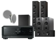 Kino domowe - Yamaha RX-V6A (czarny) + Diva 6 + 3 + 7 (czarny) + RD 260 (biały) + Basso 880 (czarny) - miniaturka - grafika 1
