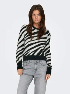 ONLY Sweter w kolorze czarno-białym - Swetry damskie - miniaturka - grafika 1
