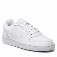 Buty sportowe damskie - Buty Damskie Nike Ebernon Low Białe sportowe Skóra - miniaturka - grafika 1