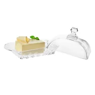 Inne naczynia kuchenne - Tadar Szklana Maselniczka Pojemnik do Masła Szkło Karo - miniaturka - grafika 1