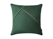Poszewki na poduszki - Room99 POSZEWKA DEKORACYJNA BE GLAM SIMPLE - BUTELKOWA ZIELEŃ 45x45 5908224019226 - miniaturka - grafika 1