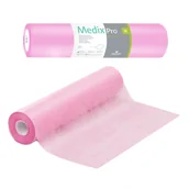 Kosmetyczne akcesoria jednorazowe - Podkład higieniczny na rolce 70cm x 50cm różowy 20g MedixPro 100szt - miniaturka - grafika 1