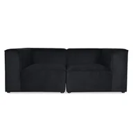 Sofy i kanapy - Sofa CUBE 2 - tkanina Casablanca kolor czarny - miniaturka - grafika 1