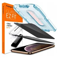 Szkła hartowane na telefon - Szkło Hartowane Spigen Alm Glass.tr do iPhone 11 / XR Privacy - miniaturka - grafika 1