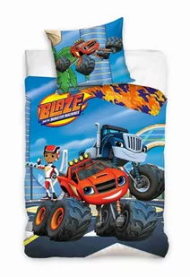Carbotex, Komplet pościeli bawełnianiej 160X200 + 70X80, Blaze i Megamaszyny - Pościel dla dzieci - miniaturka - grafika 1