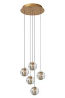 Lampy sufitowe - Dilenko lampa wisząca 5xLED/3W złota 13497/15/02 - miniaturka - grafika 1