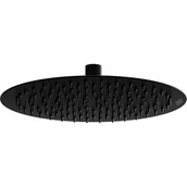 Słuchawki prysznicowe - Mexen Slim deszczownica 25 cm czarna - 79225-70 - miniaturka - grafika 1