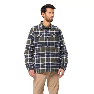 Męska koszula flanelowa Jack Wolfskin VAN VIEW SHIRT M night blue 41 - S - Koszule męskie - miniaturka - grafika 1