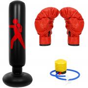 Worki treningowe - Worek bokserski dla dzieci zestaw z rękawicami worek treningowy 160 cm - miniaturka - grafika 1