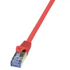LogiLink Patchcord CAT.6A S/FTP 1m czerwony CQ3034S - Patchcordy - miniaturka - grafika 4