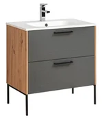 Umywalki - Elior Grafitowa industrialna szafka z umywalką F5-H54 - miniaturka - grafika 1