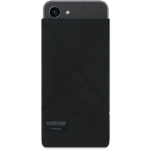 Adore June Etui Triangle kompatybilne z Galaxy S24 / Galaxy S23 / Galaxy S22, eleganckie etui na telefon komórkowy z wytrzymałego materiału tekstylnego z efektem czyszczenia wyświetlacza, czarne - Etui i futerały do telefonów - miniaturka - grafika 1