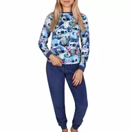 Piżamy damskie - DISNEY Stitch Damska piżama z długimi spodniami, piżama długi rękaw XS - miniaturka - grafika 1
