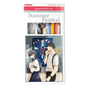 Przybory szkolne - Zestaw Manga Summer Festival Zebra 5 sztuk - miniaturka - grafika 1