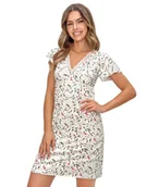 Piżamy damskie - Koszulka MELISA Ecru S - miniaturka - grafika 1