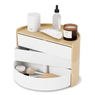 Koszyki łazienkowe - Naturalny obrotowy organizer łazienkowy Moona – Umbra - miniaturka - grafika 1