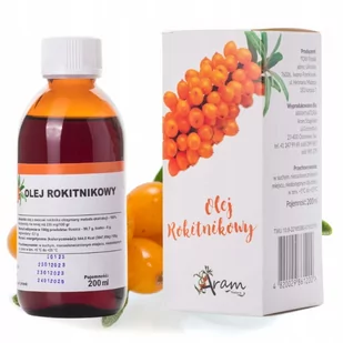Olej rokitnikowy 100% z rokitnika syberyjskiego Aram Natura 200ml 0%VAT - Olej spożywczy - miniaturka - grafika 1