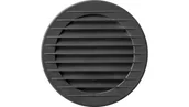 Filtry wentylacyjne i uzdatniacze - Kratka okrągła z siatką 90 grafit 02-234 - miniaturka - grafika 1