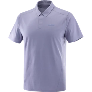 KOSZULKA MĘSKA SALOMON TRACKLINE POLO M C24395 - Koszulki męskie - miniaturka - grafika 1