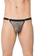 Majtki męskie - Mens Thong 4528 panterka małe cętki (kolor panterka, rozmiar OneSize) - miniaturka - grafika 1