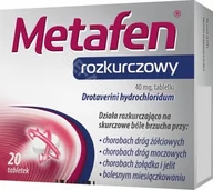 Układ moczowy i płciowy - Polpharma Metafen rozkurczowy 40 mg x 20 tabl - miniaturka - grafika 1