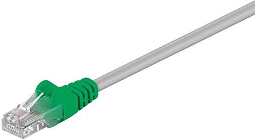 PremiumCord Kabel Sieciowy, Ethernet, LAN i Kabel Krosowy CAT5e, UTP, Szybki, Elastyczny i Wytrzymały Kabel RJ45 10Gbit/S, AWG 26/7, Kabel Miedziany 100% Cu, Szary, Skrzyżowane, 2m