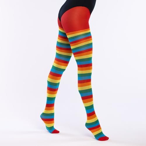 Boland - Rajstopy z paskami, pończochy na karnawał, imprezę tematyczną lub festiwal, kostium karnawałowy damski