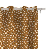 Zasłony - Zasłona AUTUMN wzór AT03 | drobne białe kwiatki 150 x 200 cm tkanina zaciemniająca - miniaturka - grafika 1