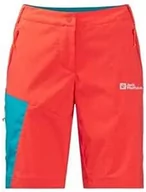 Spodenki damskie - Jack Wolfskin Szorty Glastal Tango pomarańczowe 42 - miniaturka - grafika 1