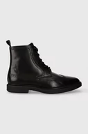 Botki męskie - BOSS buty skórzane Larry męskie kolor czarny 50503617 - Boss - miniaturka - grafika 1