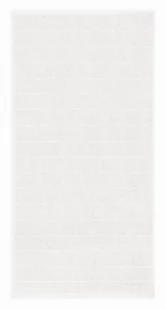 Kleine Wolke Via Wegański Ręcznik kąpielowy biały duży 70x140 cm ECO LIVING - Ręczniki - miniaturka - grafika 1