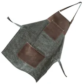 Akcesoria rzeźbiarskie - Beavercraft Brązowy fartuch do rzeźbienia z płótna z elementami skórzanymi AP4 - miniaturka - grafika 1