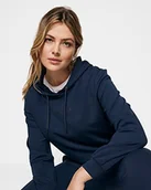 Bluzy damskie - Mexx Damska bluza z kapturem, grantowy, L - miniaturka - grafika 1