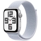 Smartwatch - Apple Watch SE 2-gen GPS 44mm Opaska sportowa Błękitny obłok - miniaturka - grafika 1