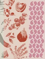 Ściereczki, gąbki, czyściki - Le Jacquard Fran ais Ściereczka kuchenna Soleil  table Różowa - miniaturka - grafika 1