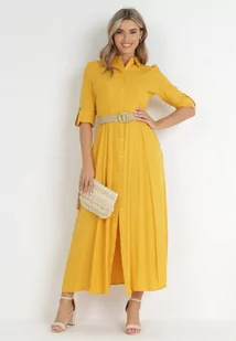 Żółta Sukienka Controllable - Sukienki - miniaturka - grafika 1