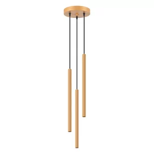 Lampa wisząca ARCHE 3P złota SOLLUX LIGHTING - Lampy sufitowe - miniaturka - grafika 1