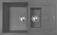 Zlewozmywaki - Zlew PLADOS ELEGANCE 78.15 TITANIUM METAL (szary metalik 42) (AM781542) - miniaturka - grafika 1