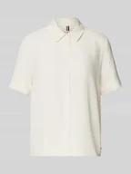 Bluzki damskie - Bluzka o kroju relaxed fit z krótkim rękawem - miniaturka - grafika 1