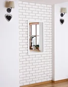 Lustra - Lustro Profilmat w ramie BIAŁEJ 100X50 PREMIUM - miniaturka - grafika 1