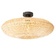 Oprawy, klosze i abażury - QAZQA Orientalna lampa sufitowa bambusowa 50 cm - Ostrava - miniaturka - grafika 1