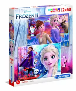 Clementoni Puzzle 2x60el Frozen 2 21609 - Puzzle - miniaturka - grafika 1