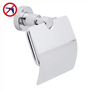 tesa TESA Loxx WC roztwór na papier toaletowy (wraz z pokrywką, chromowany, nierdzewny, w zestawie, wysoka siła przytrzymująca (do 6 kg), 135 MM X 140 MM X 80 MM) - Stojaki i wieszaki na papier toaletowy - miniaturka - grafika 1