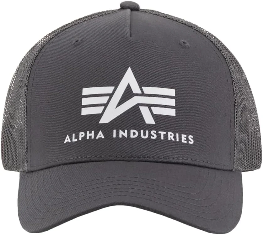 CZAPKA Z DASZKIEM TYPU TRUCKER SZARA REGULOWANA